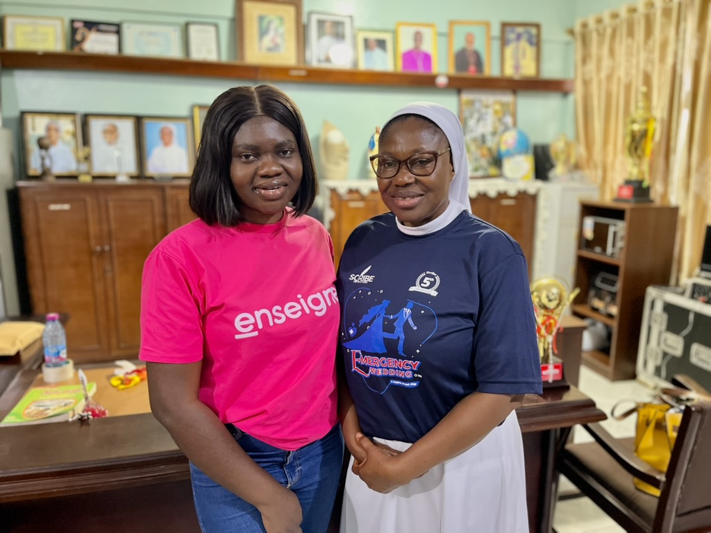 Rev. Sr. Sheila at St. Theresa's School